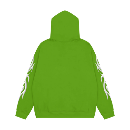 Green Full Zip Jacket + Inside Satin Hood