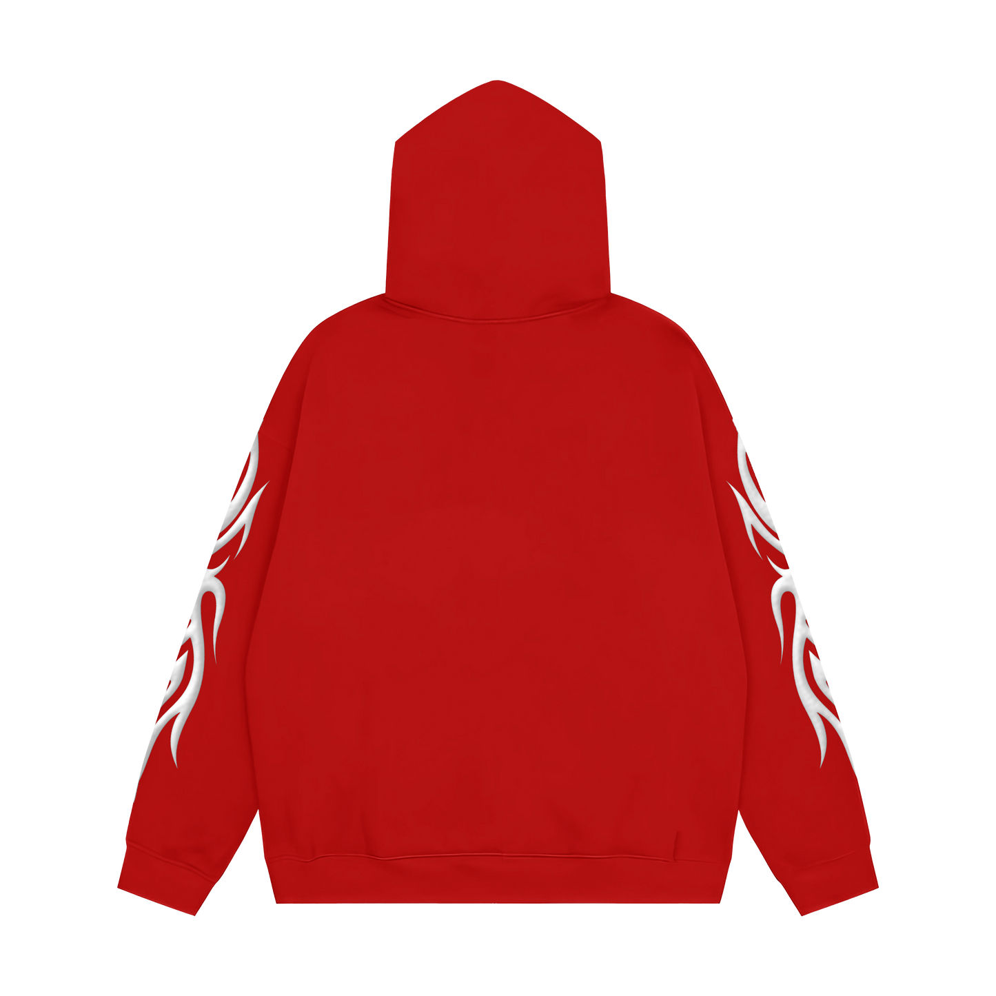 Red Full Zip Jacket + Inside Satin Hood